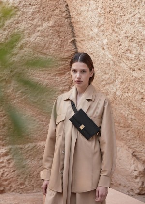 Belts Bags Polene Numéro Sept Černé | CZ E9779B