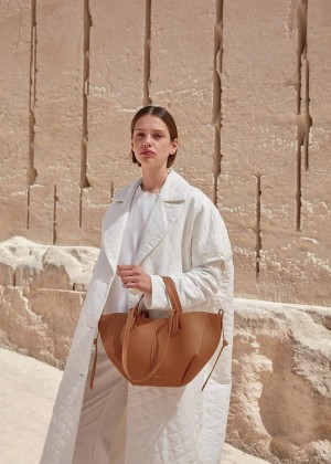 Cyme Polene Mini Textured Camel | CZ B9701E