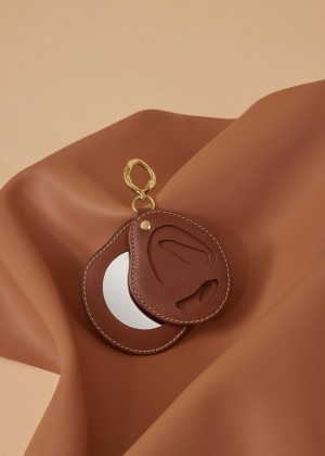 Kroužek na klíče Polene Atla Mirror Duo Cognac | CZ V9799R
