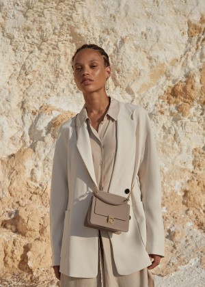 Numéro Sept Polene Mini Textured Taupe | CZ D9945F
