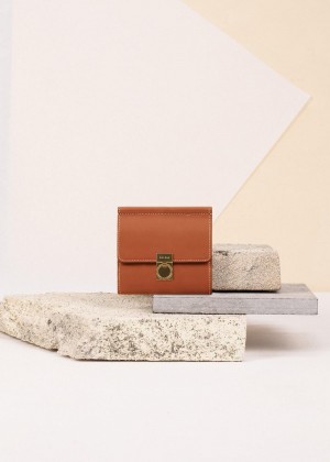 Peněženky Polene Numéro Sept Smooth Terracotta | CZ H9844A