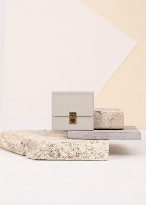 Peněženky Polene Numéro Sept Textured Chalk | CZ D9841F